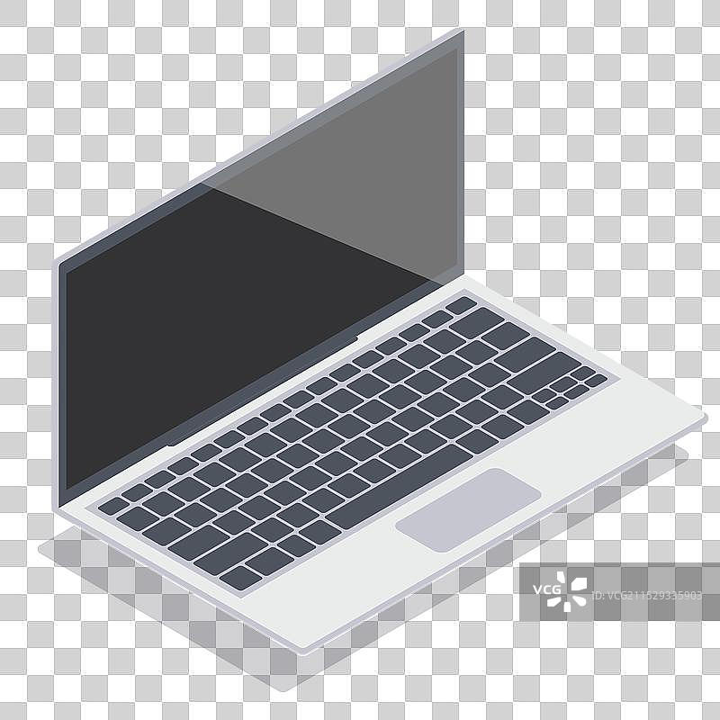 平面等距笔记本电脑和平面笔记本图片素材