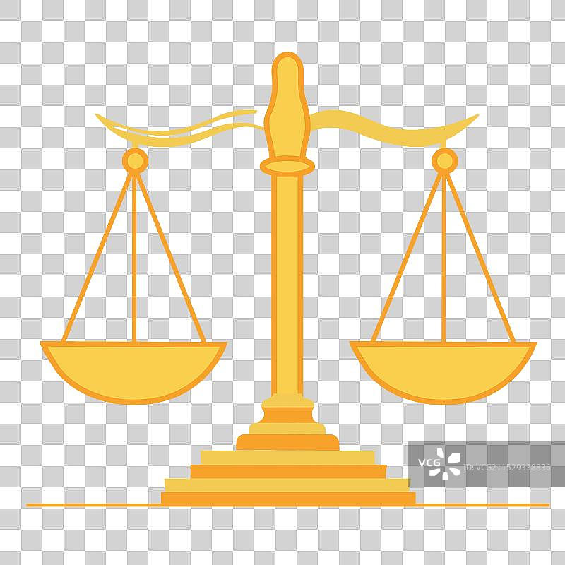 孤立的正义天平图片素材