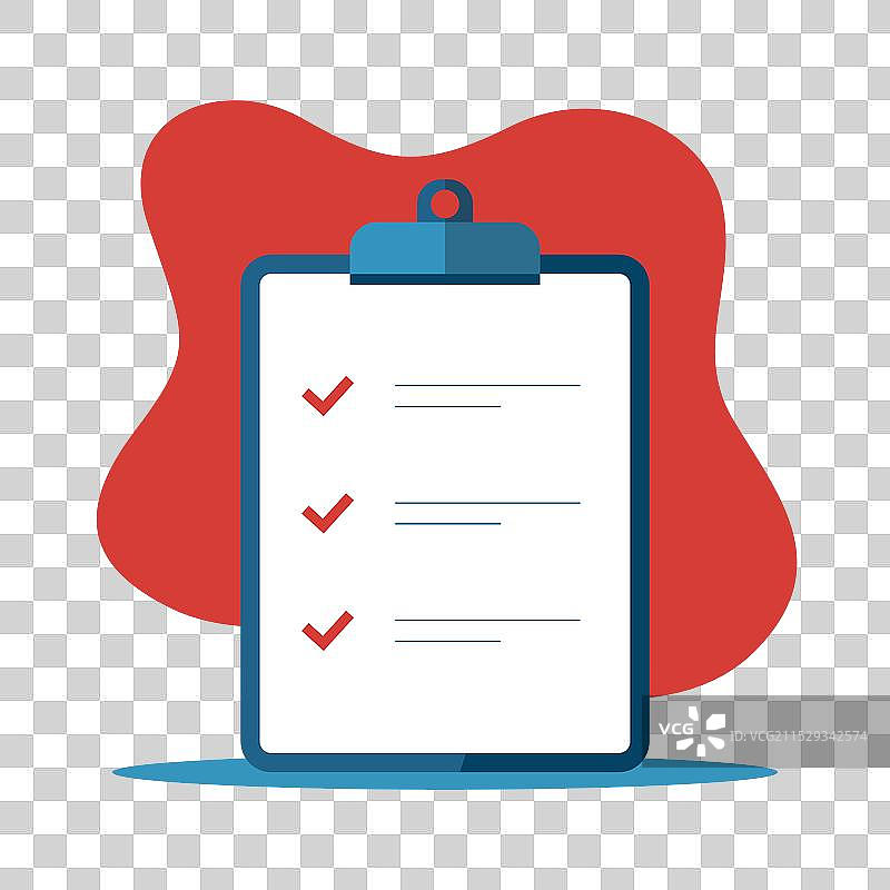 带有标记和文字的清单图片素材