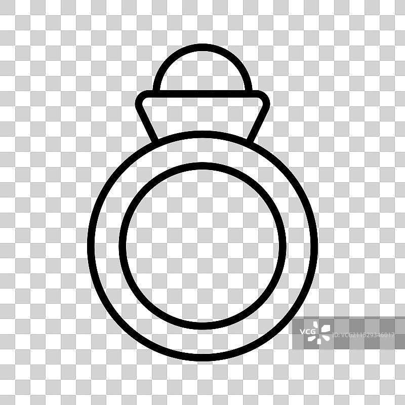 精美宝石的戒指图标图片素材