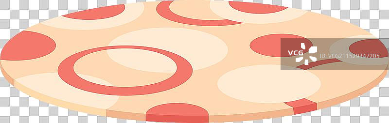 圆形地毯卡通图标布料地板地毯图片素材