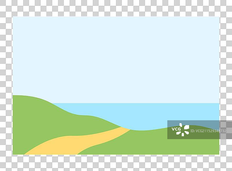 框架中的风景画墙面艺术图片素材