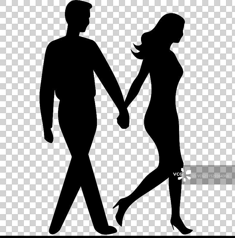 手牵手和谐象征着永恒图片素材