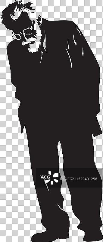 叹息的智者，疲惫的标志性象征图片素材