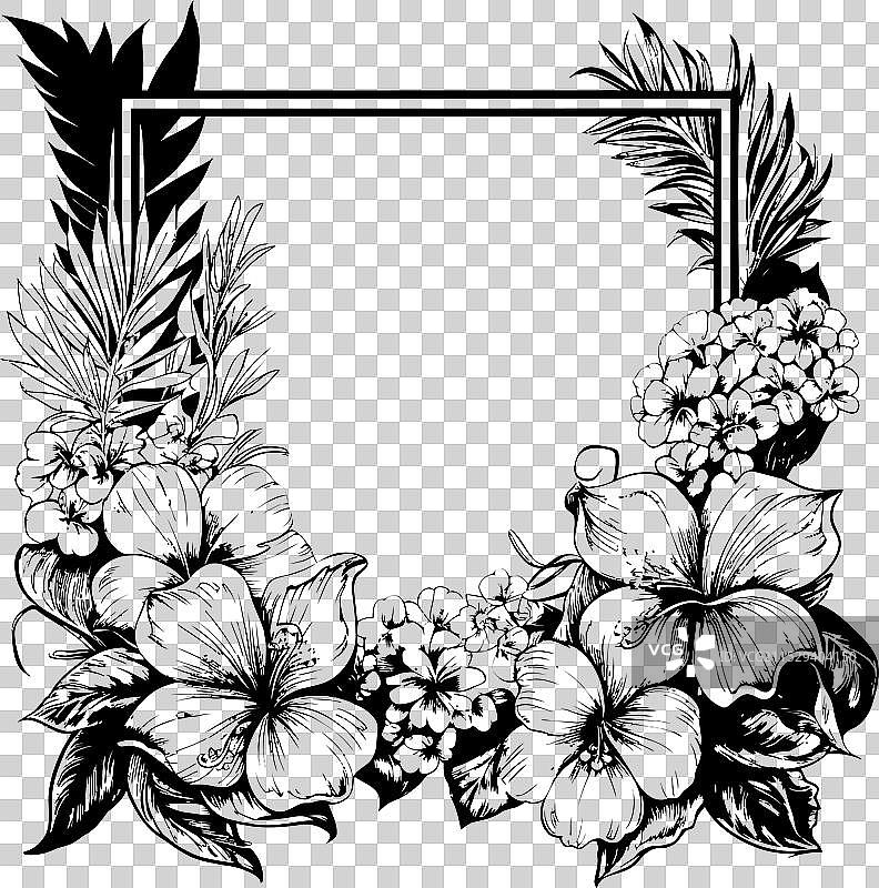 异域伊甸园热带种植园标志百合织机图片素材