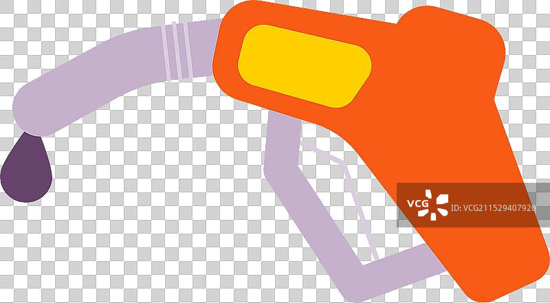 加油站燃油泵枪颜色图标图片素材