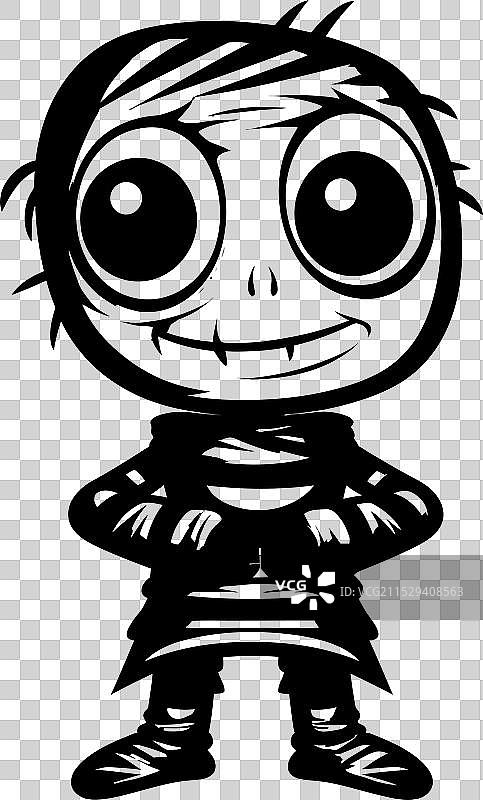 可爱的可怕木乃伊图标图片素材