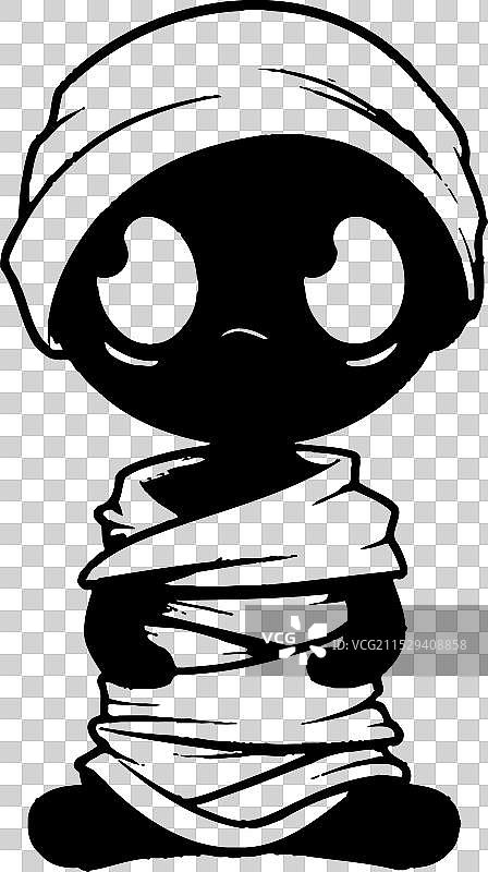 复古魅影魅力 恐怖木乃伊符号 诡异图片素材