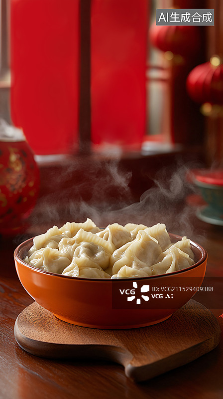 【AI数字艺术】传统美食饺子水饺图片素材