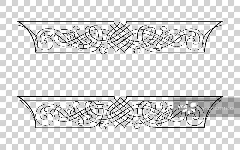 经典雕刻建筑柱子的线条艺术图片素材