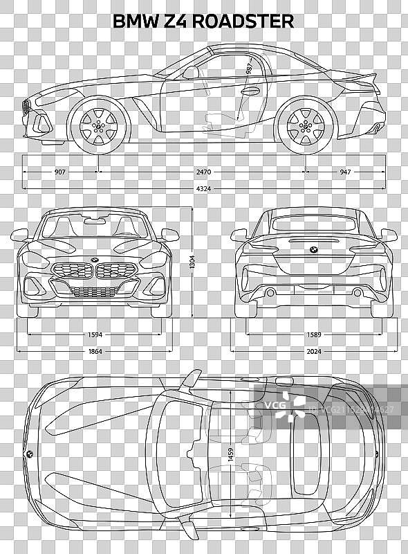 2023年宝马Z4敞篷车图片素材