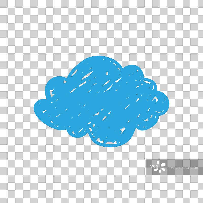 儿童涂鸦蜡笔风格手绘涂鸦草图图片素材