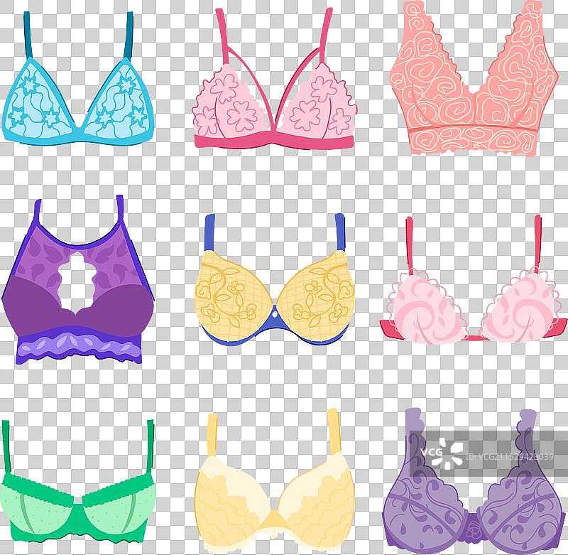 卡通蕾丝内衣套装图片素材