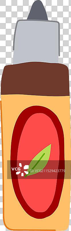 舒缓按摩油卡通图案图片素材