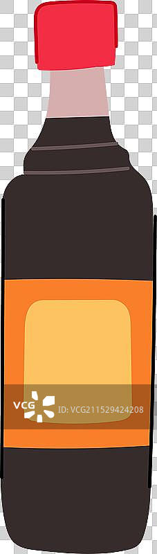 调味酱油卡通图案图片素材