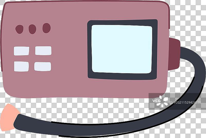 健康的肺活量计卡通图像图片素材