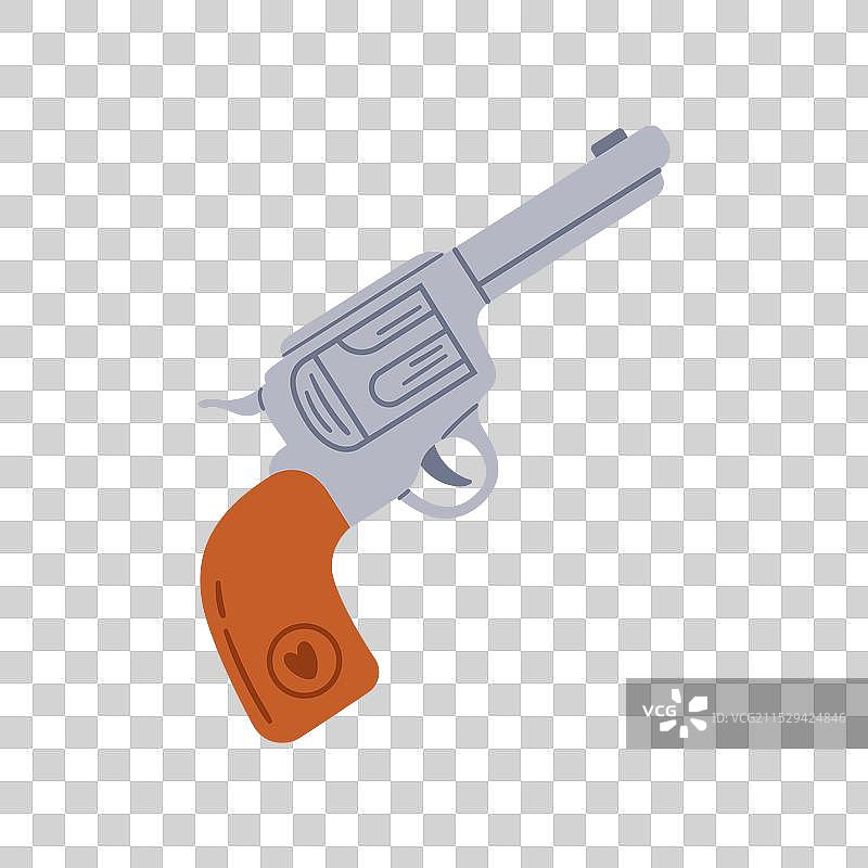 复古牛仔手枪图片素材