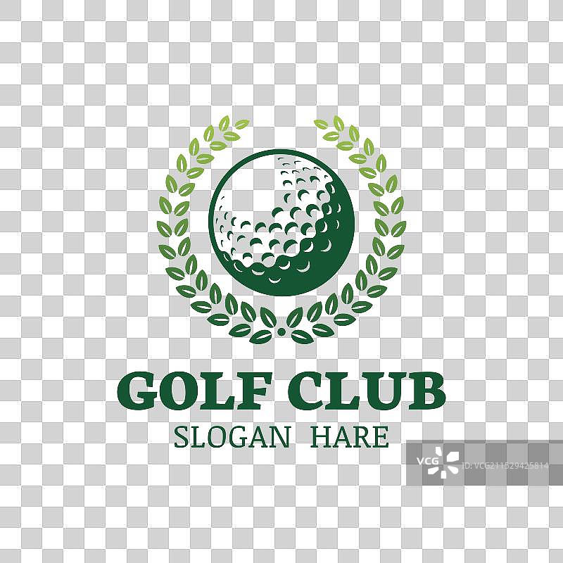 高尔夫球标志设计或高尔夫俱乐部标志设计图片素材