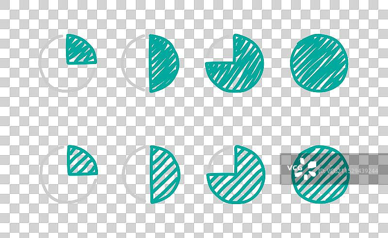 进度饼图图片素材