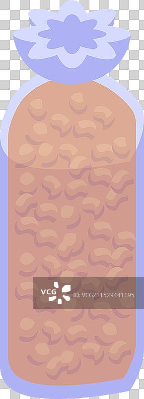 透明塑料包装内含有大豆图片素材