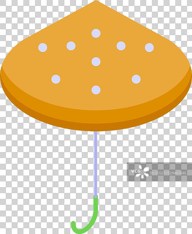 闭合的橙色雨伞遮挡雨水图片素材