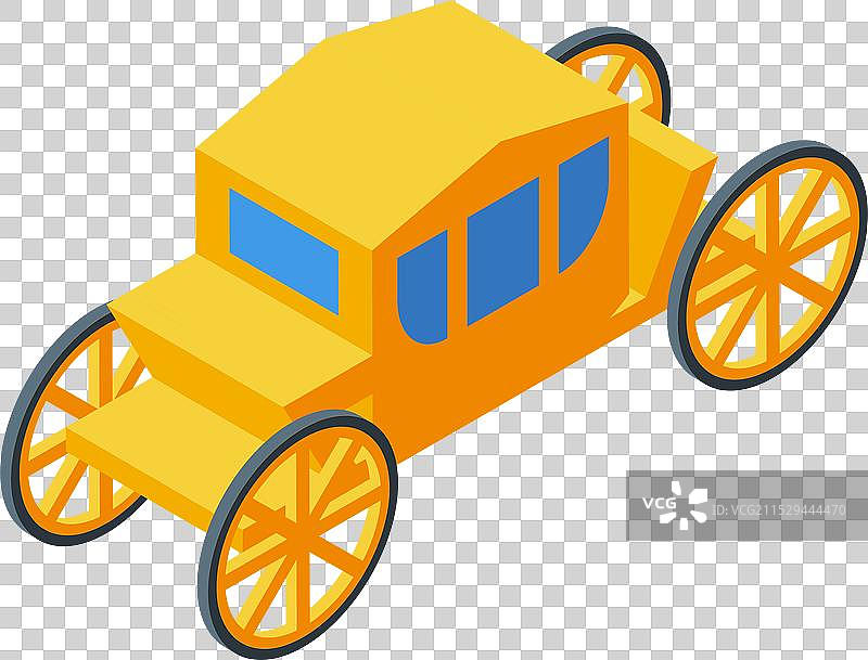 金色马车象征着童话幻想图片素材