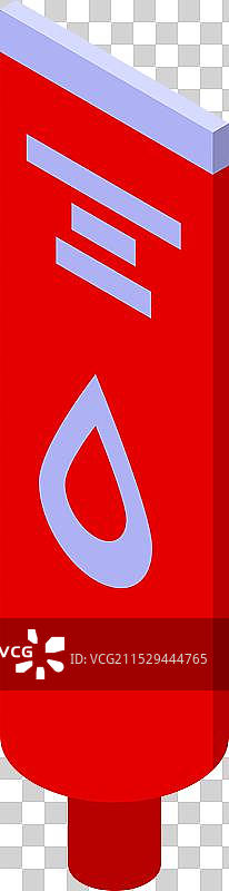 红色的皮肤治疗膏或药膏管图片素材