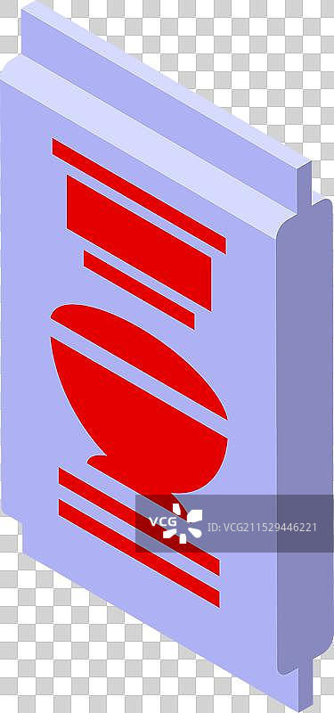 等距的卫生纸包装与红色马桶图片素材