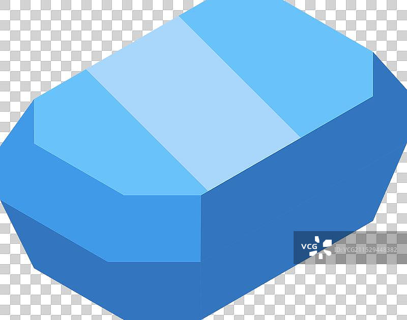 蓝色宝石在光线照射下闪耀图片素材