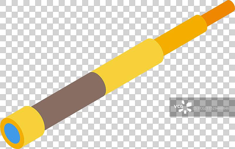 金色望远镜指向天空用于天文学图片素材