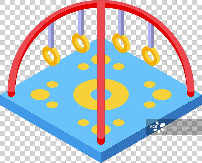 儿童游乐场设备，配有悬挂环图片素材