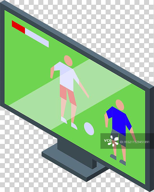 电视屏幕上播放的足球比赛图片素材