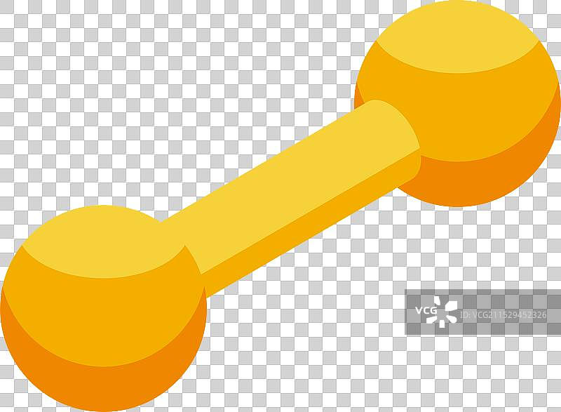 代表健康生活方式的金色哑铃图片素材