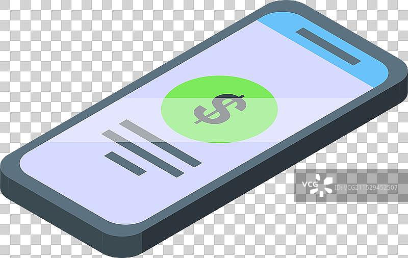 智能手机显示美元符号的概念展示图片素材