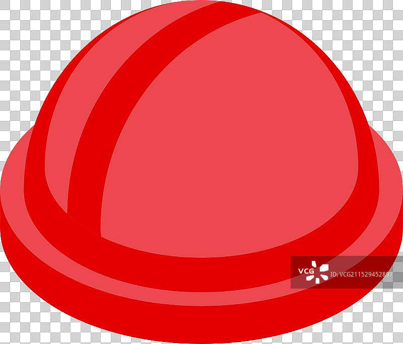 红色半球形按钮被按下图片素材