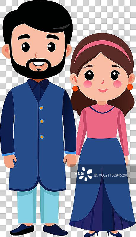 巴基斯坦夫妇 1图片素材