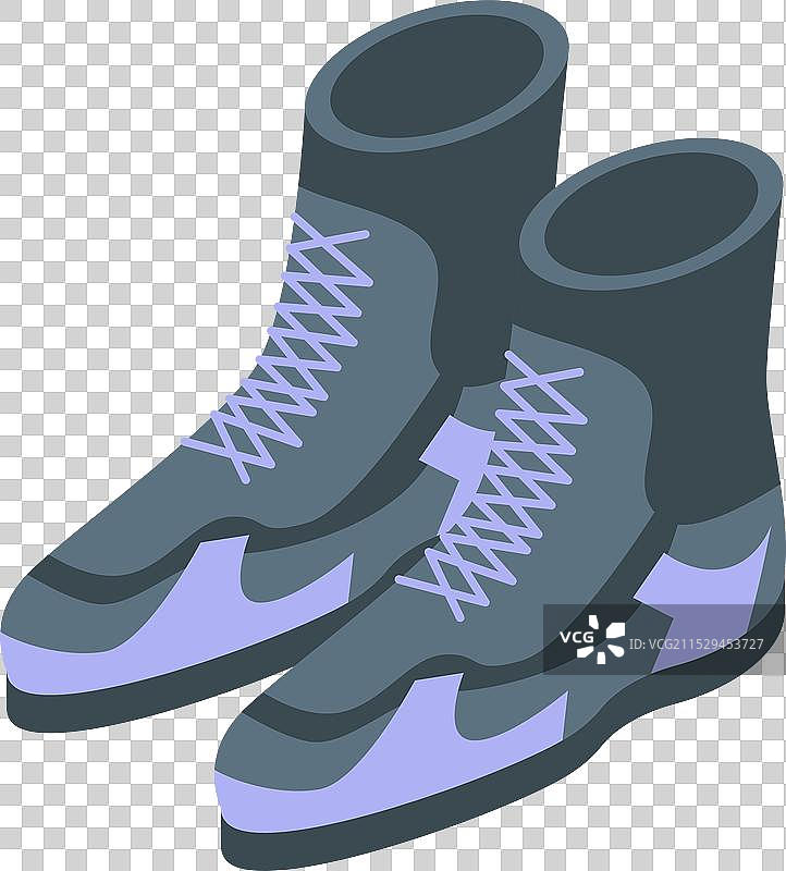 一双适合极限运动的舒适冬季运动靴图片素材