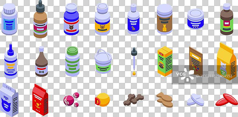 宠物维生素图标大集合图片素材