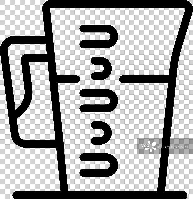 毫升容量的量杯图标图片素材