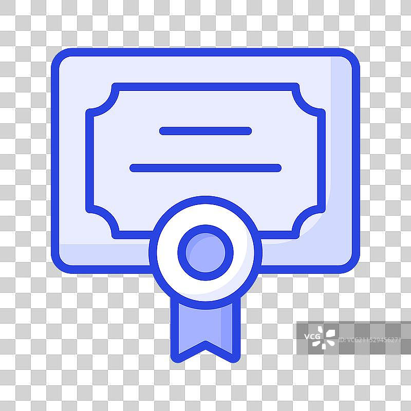 带有徽章的授权文件纸张图片素材