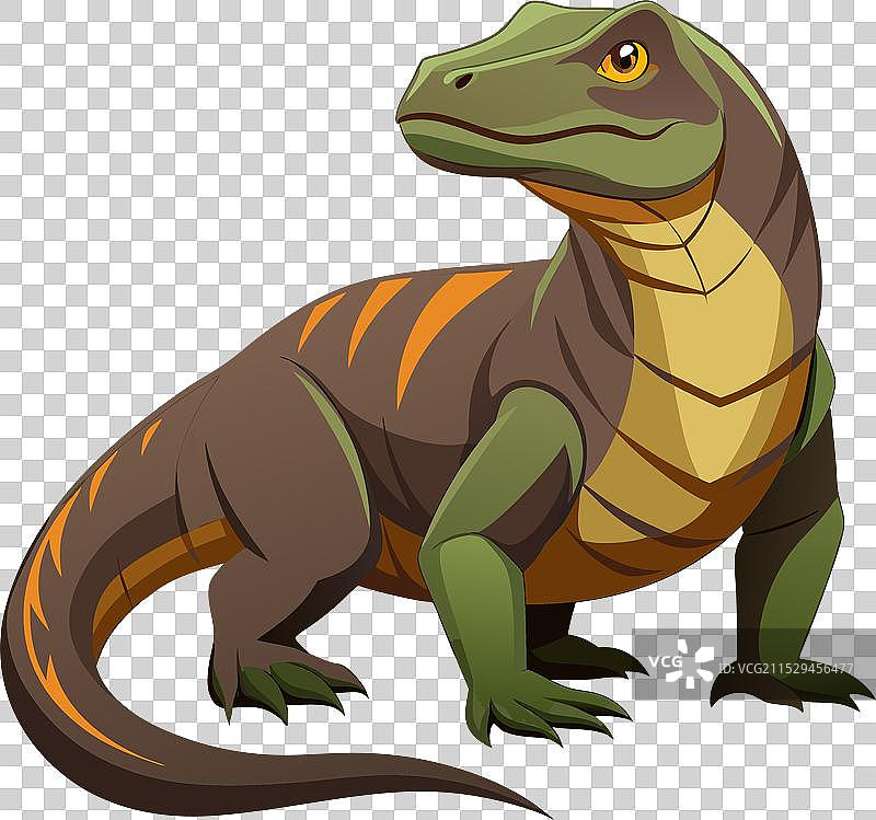 逼真的科莫多龙艺术作品图片素材