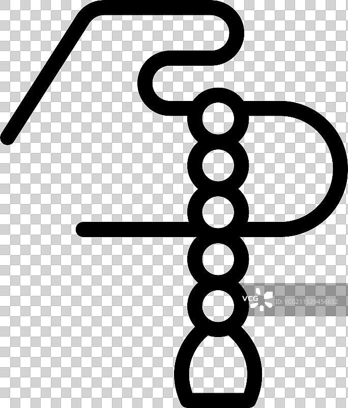 手握念珠进行冥想图片素材