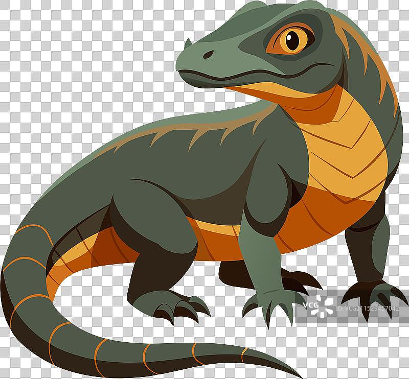 逼真的科莫多龙艺术作品图片素材