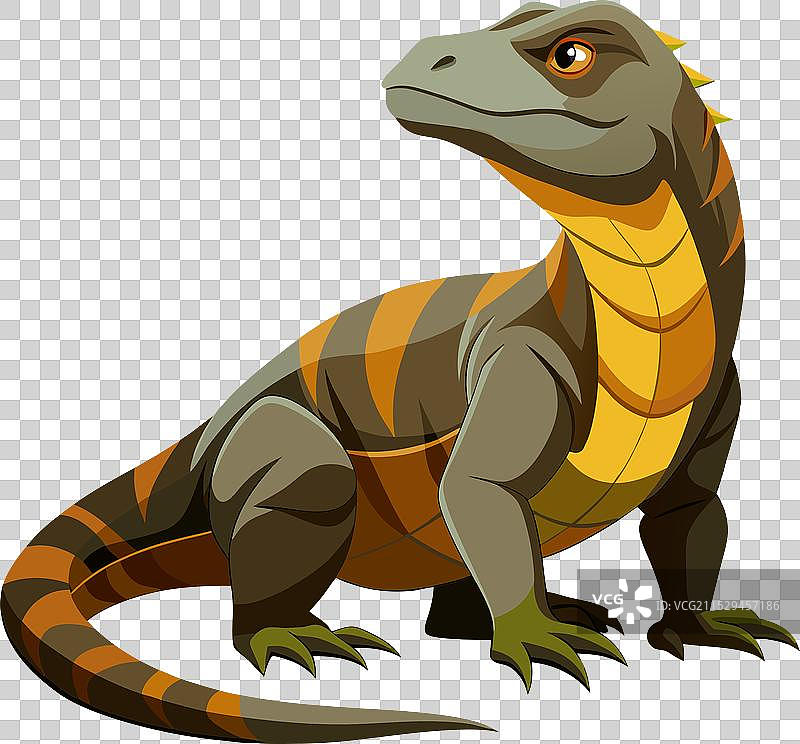 逼真的科莫多龙艺术作品图片素材