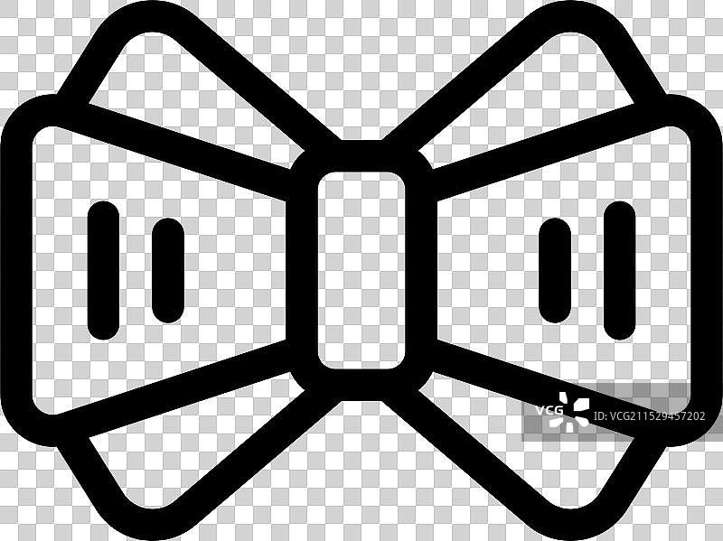 领结图标，象征优雅与风格图片素材