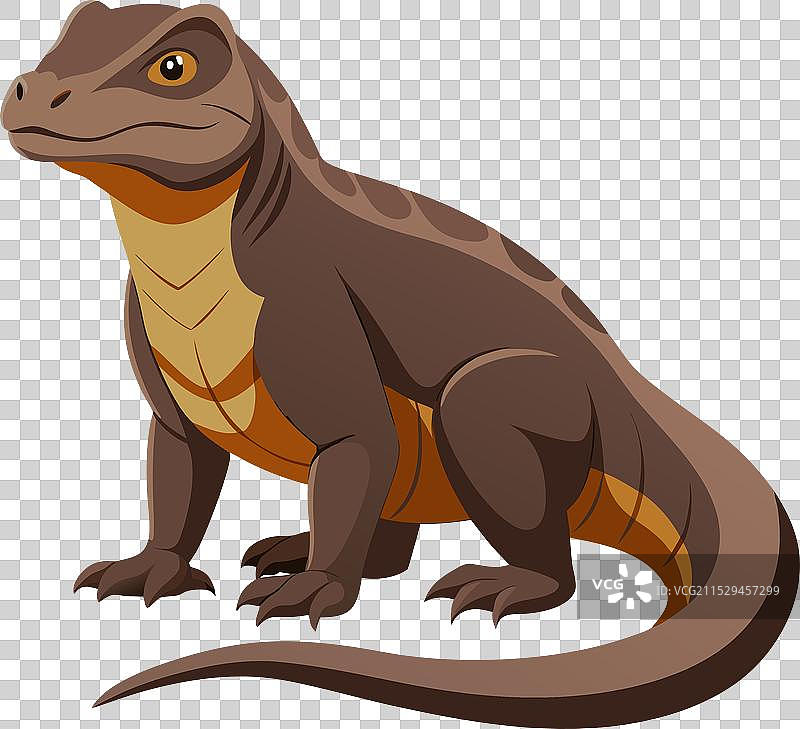 逼真的科莫多龙艺术作品图片素材