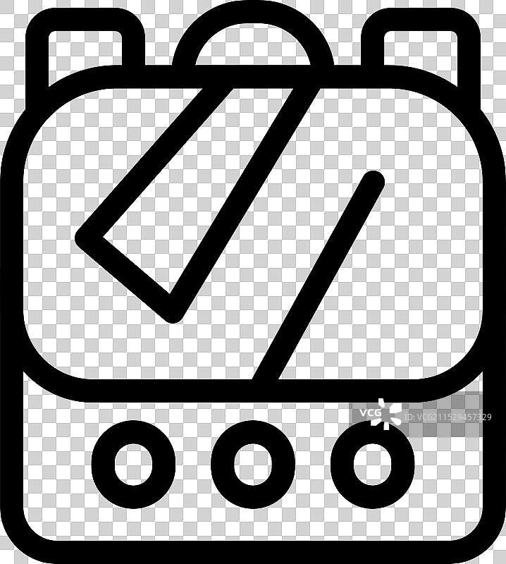 电烤炉图标轮廓 烧烤派对 热情图片素材