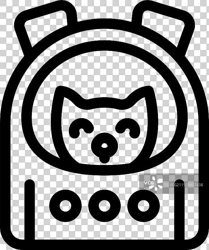 可爱的猫宇航员穿着宇航服在探索图片素材