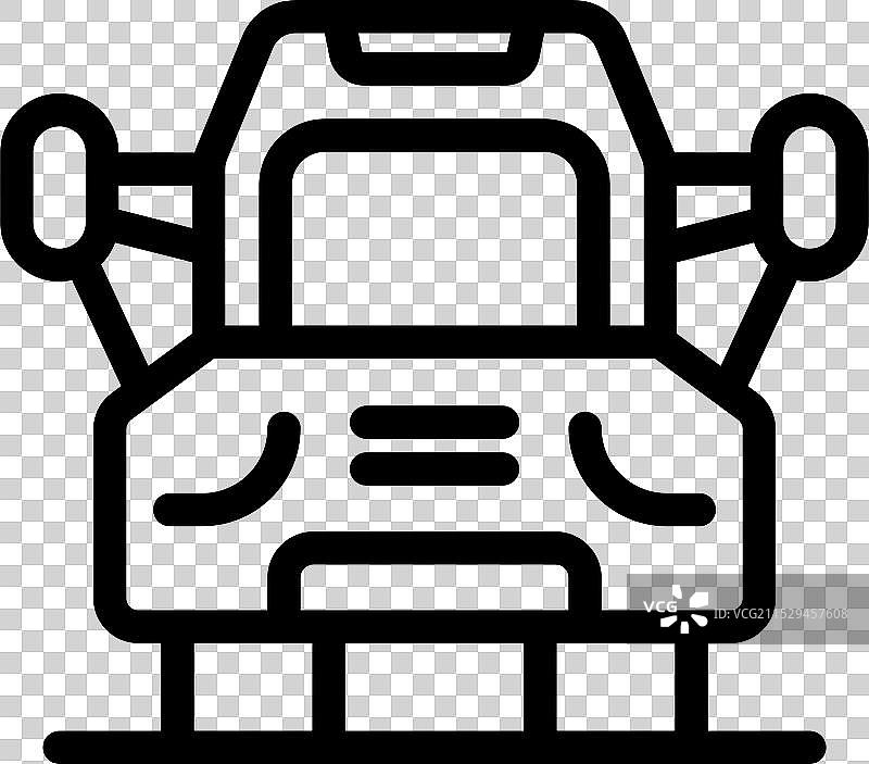 使用传感器系统的自动驾驶无人车辆图片素材