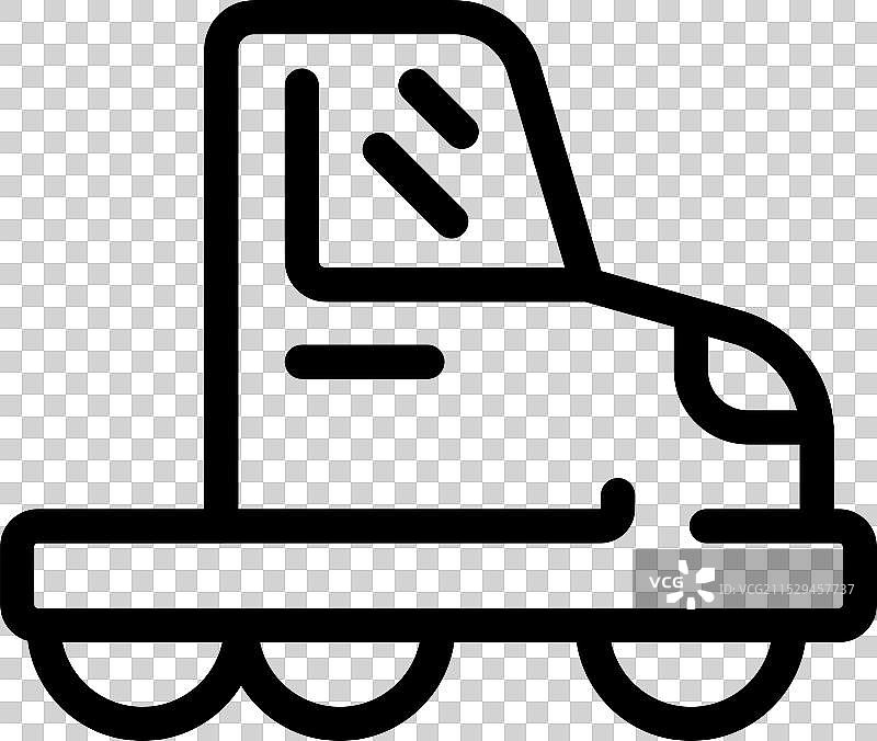 未来主义的自动驾驶穿梭巴士侧面行驶图片素材